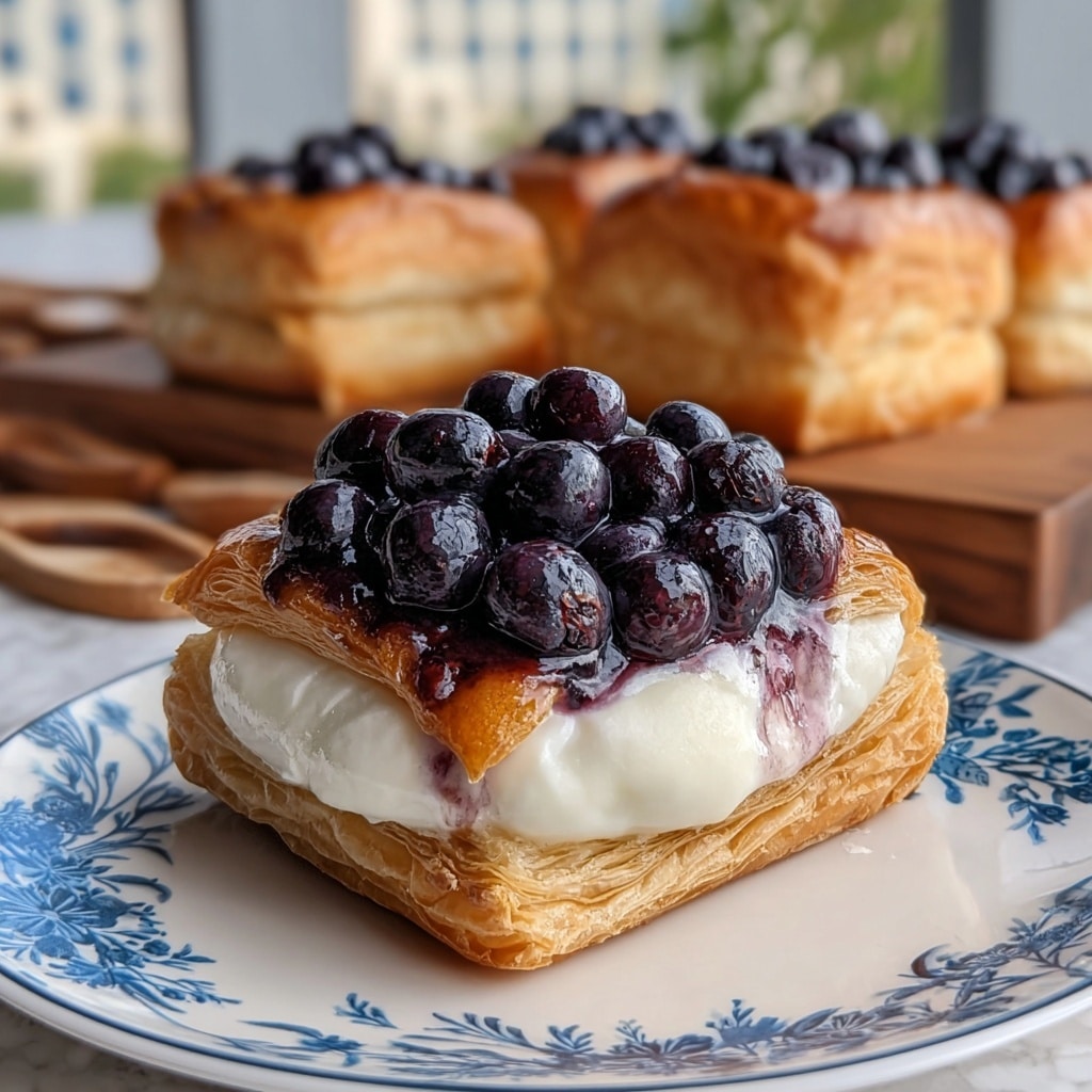 Decadent Blueberry Cream Cheese Danish Recipe - Recipe Image