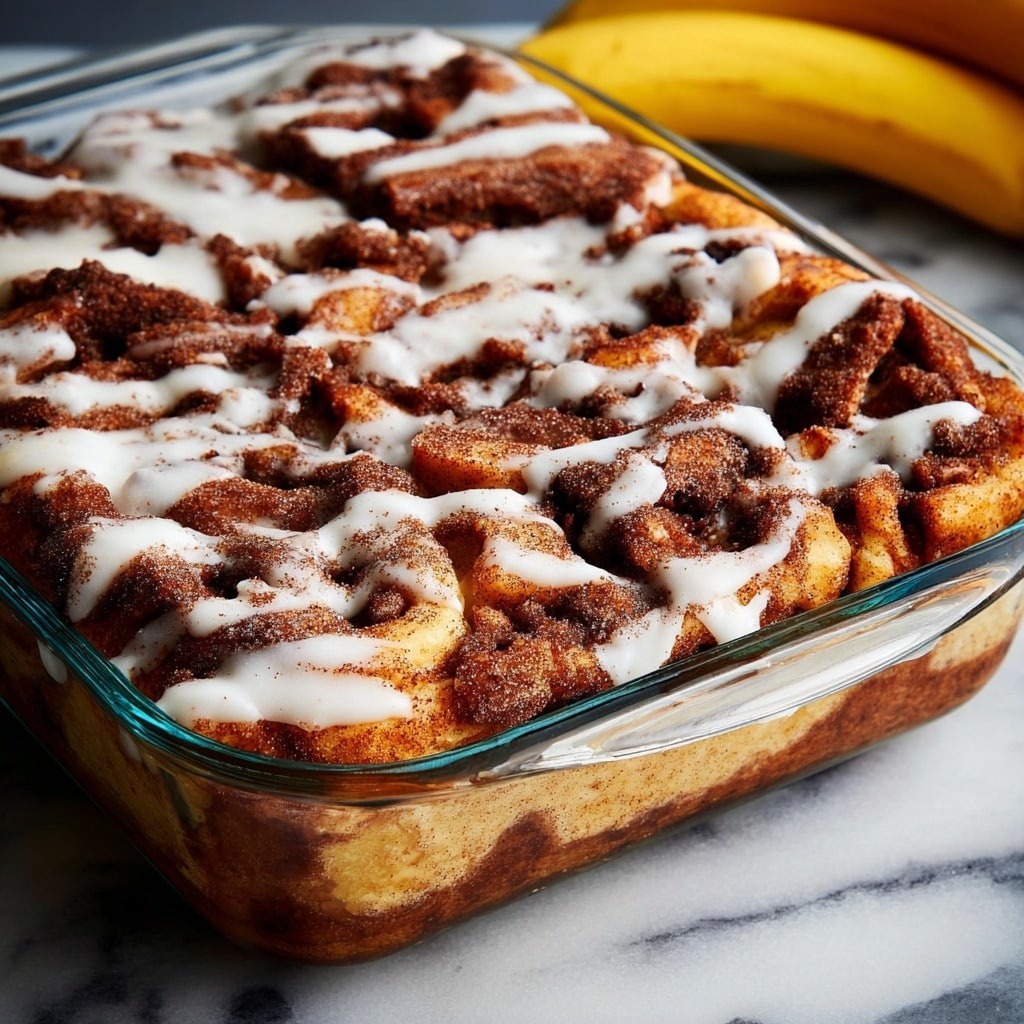 Banana Cinnamon Roll Cake Recipe
