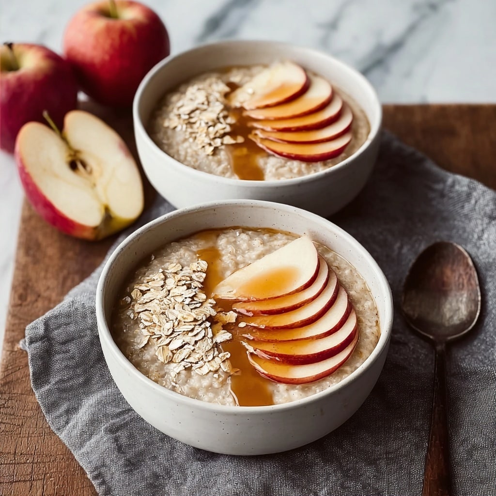 Caramel Apple Oatmeal: A Cozy Fall Breakfast Recipe - Recipe Image