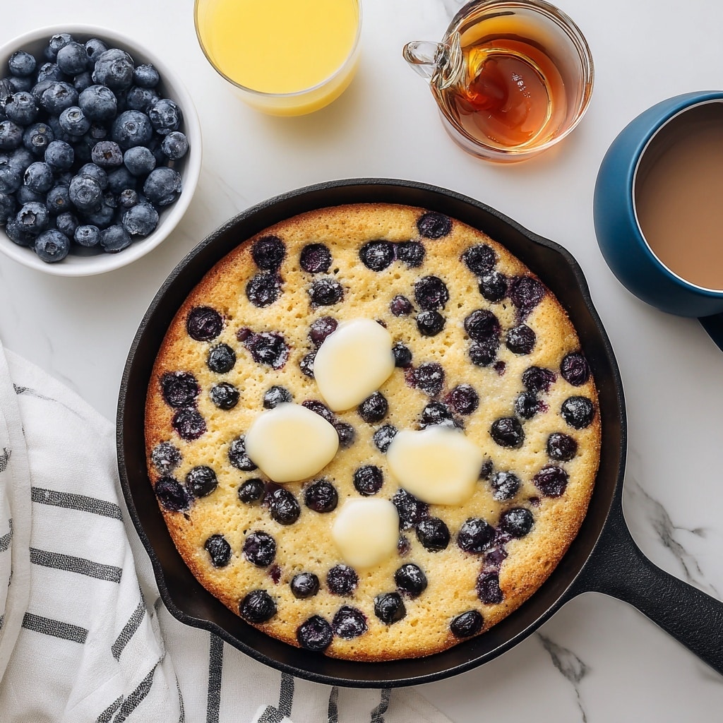 Crispy, Fluffy Oven-Baked Skillet Pancake Recipe - Recipe Image