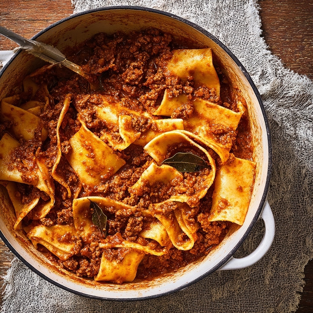 Ragù Bolognese Sauce with Pappardelle Recipe - Recipe Image