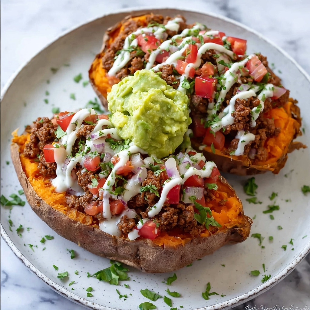 Taco Stuffed Sweet Potatoes Recipe - Recipe Image