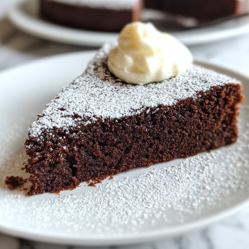 Dark Chocolate Almond Cake Recipe - Recipe Image