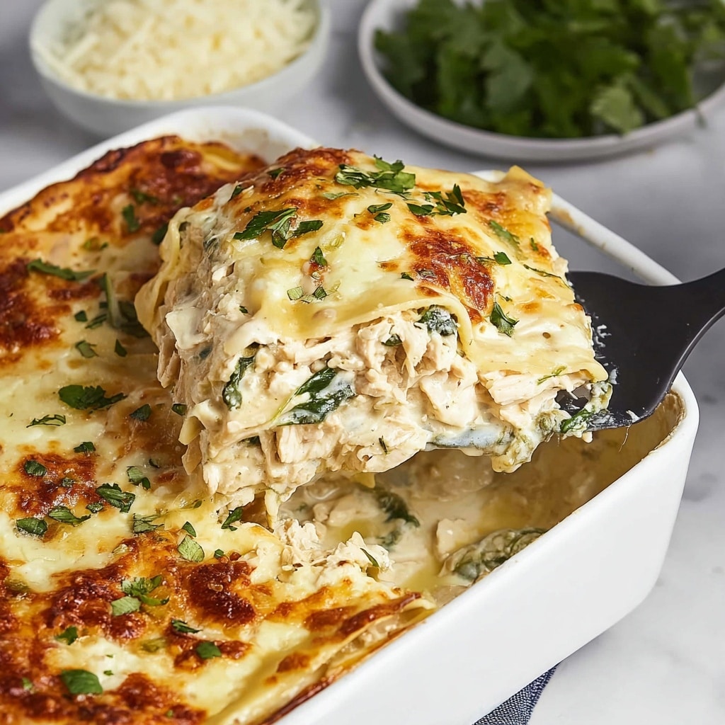 White Chicken Lasagna Recipe - Recipe Image