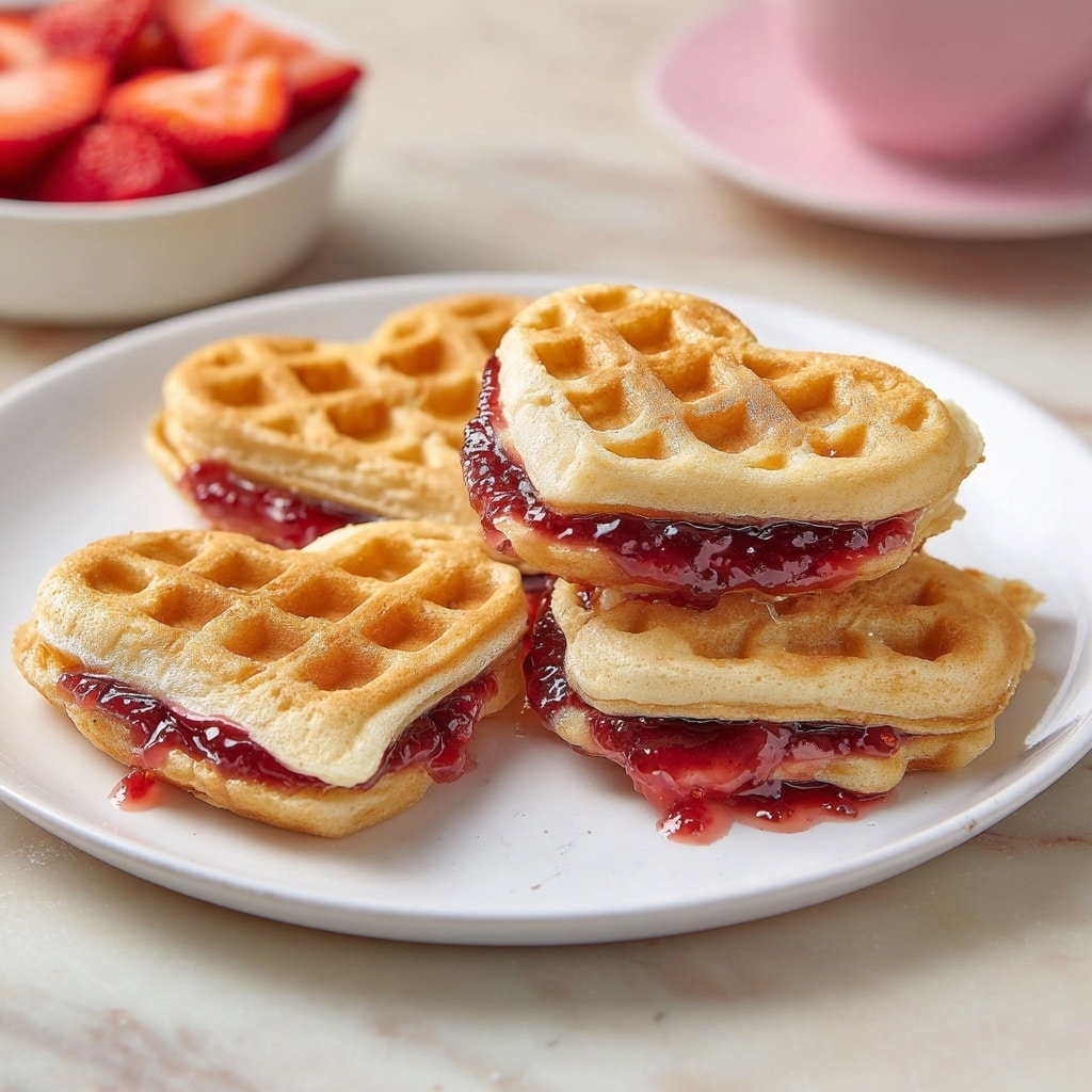 Mini Berries and Cream Waffle Sandwiches Recipe - Recipe Image