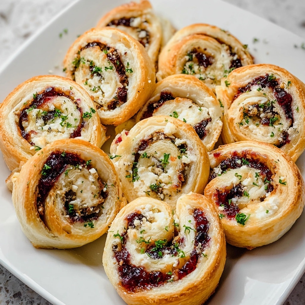 Cranberry Feta Pinwheels Recipe - Recipe Image