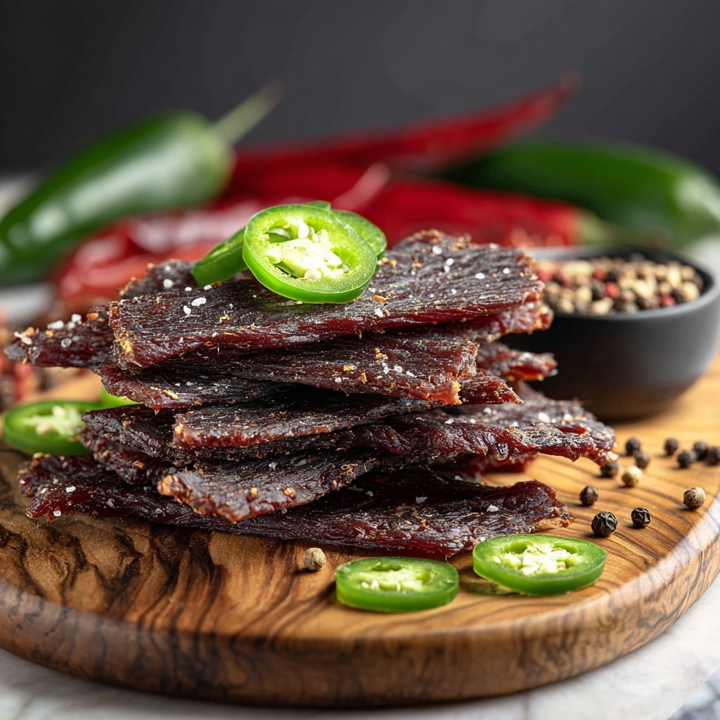 Dr. Pepper Jalapeno Beef Jerky Recipe - Recipe Image
