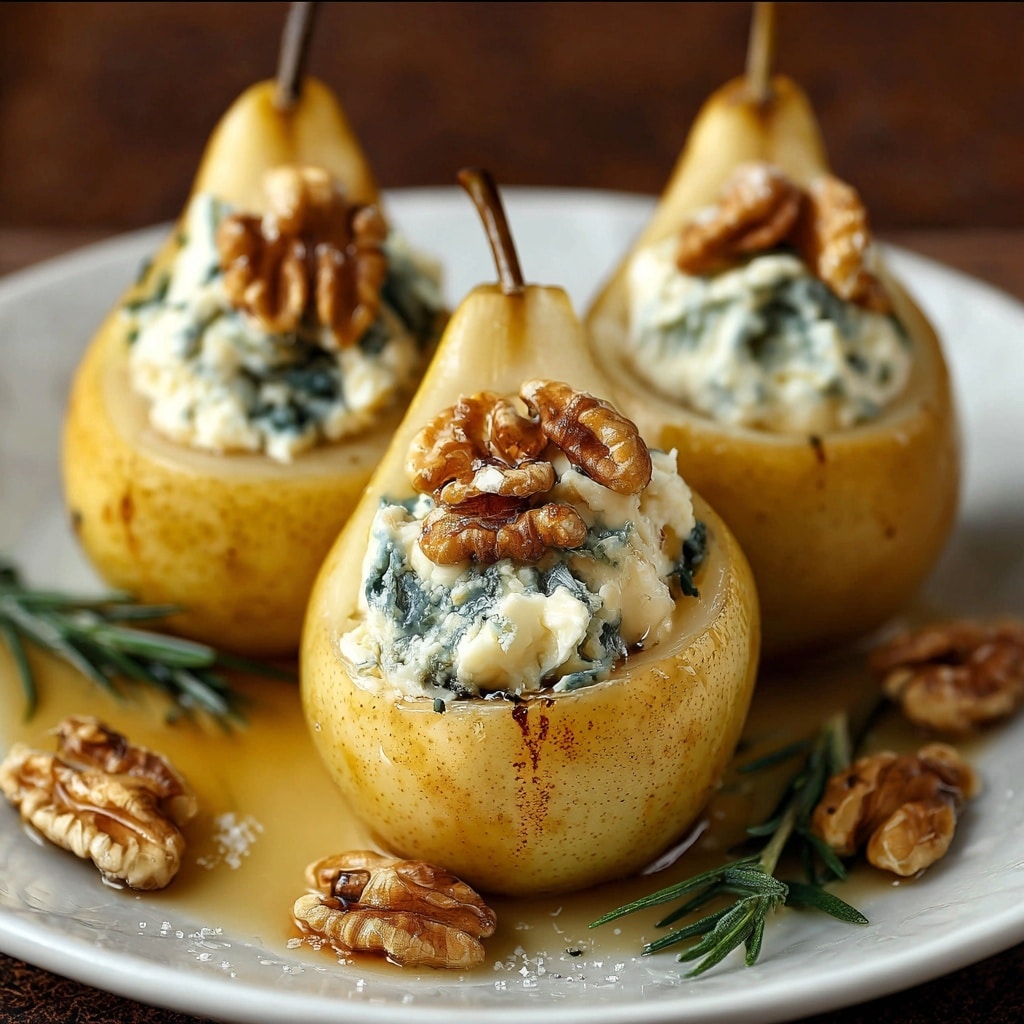 Blue Cheese Stuffed Pears Recipe - Recipe Image