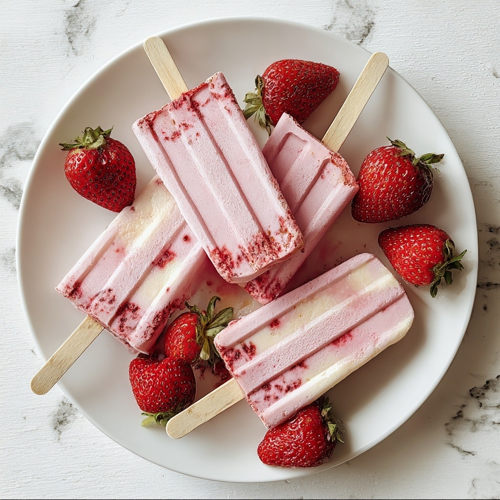 Strawberry Breakfast Popsicles Recipe - Recipe Image