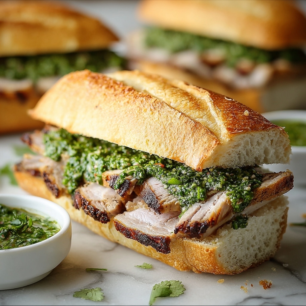 Porchetta Sandwiches with Garlic Herb Mayo Recipe - Recipe Image