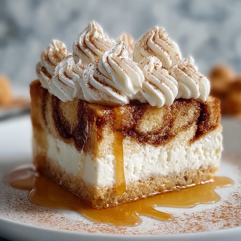 Ooey-Gooey Cinnamon Roll Cheesecake Bars Recipe - Recipe Image