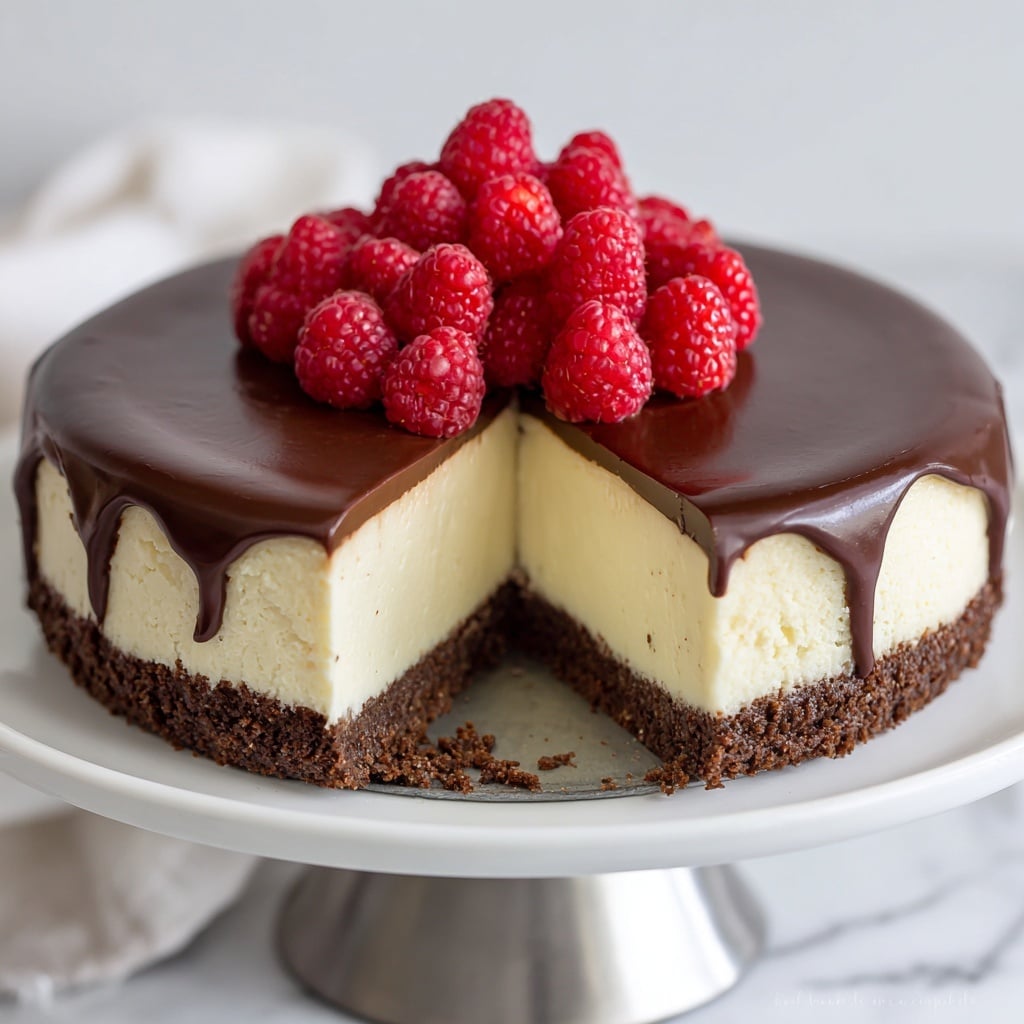 Chocolate Ganache Cheesecake Recipe - Recipe Image