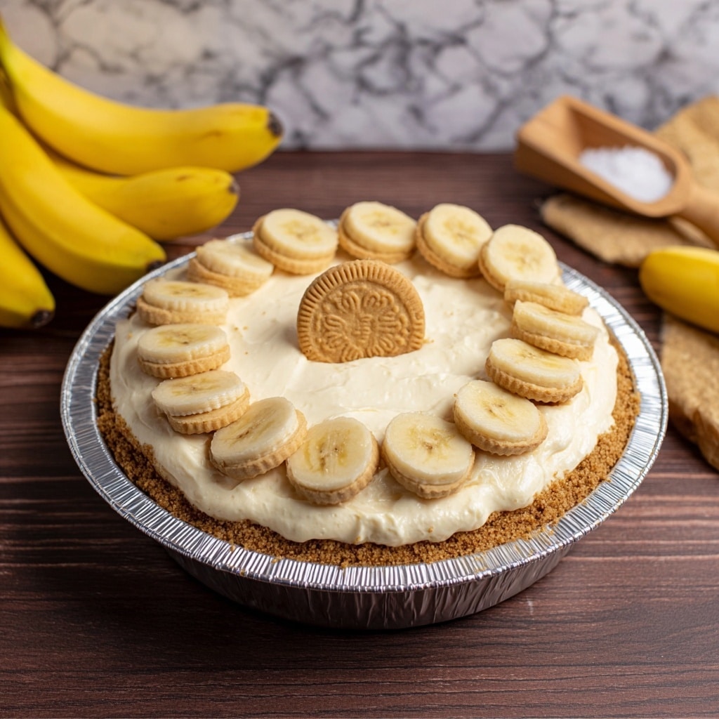 No Bake Banana Pudding Cheesecake Recipe - Recipe Image