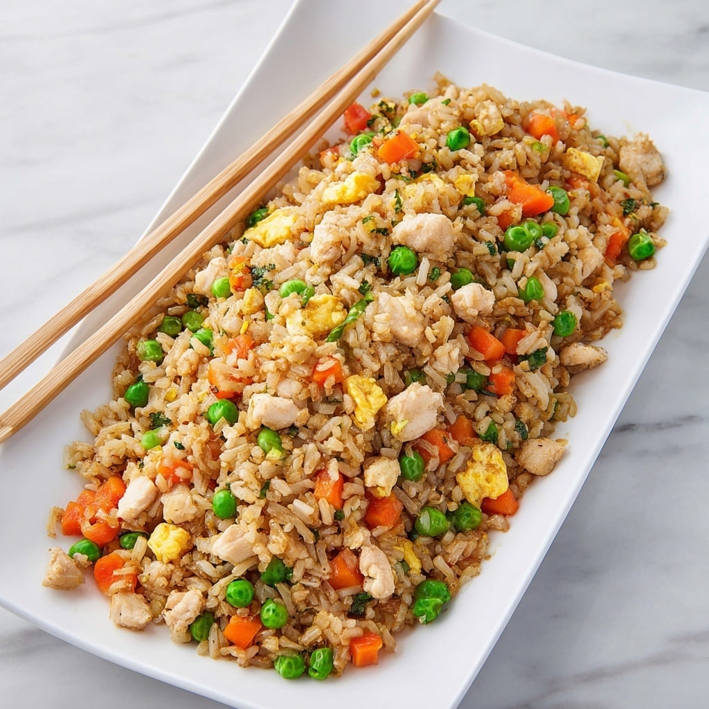 Easy Chicken Fried Rice Recipe - Recipe Image