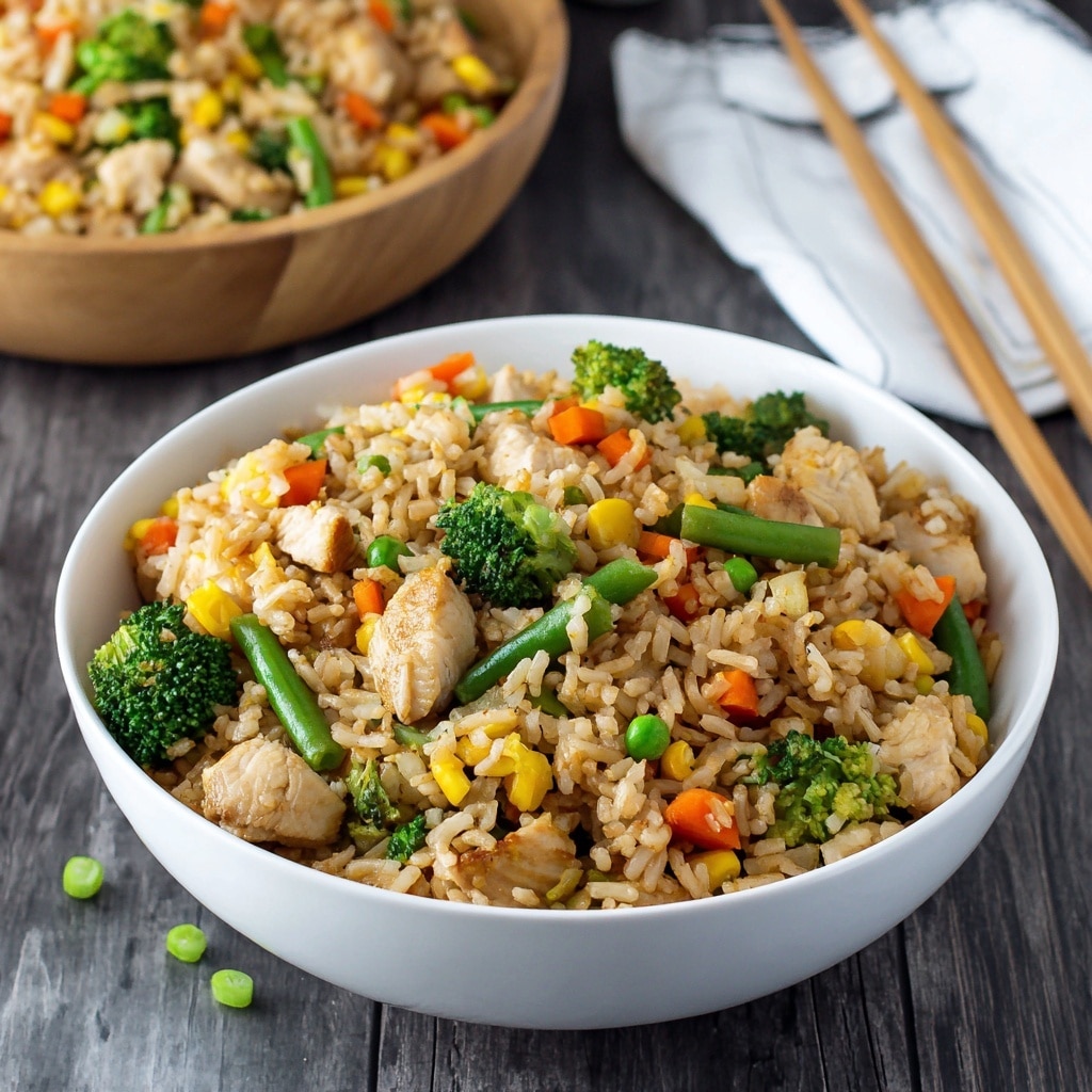 Chicken and Vegetable Fried Rice Recipe - Recipe Image