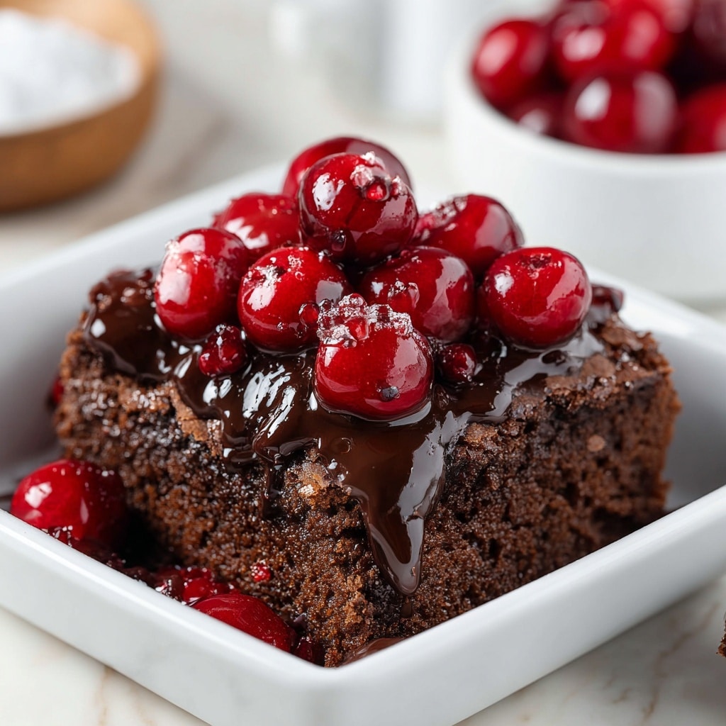 Chocolate Cherry Dump Cake Recipe - Recipe Image