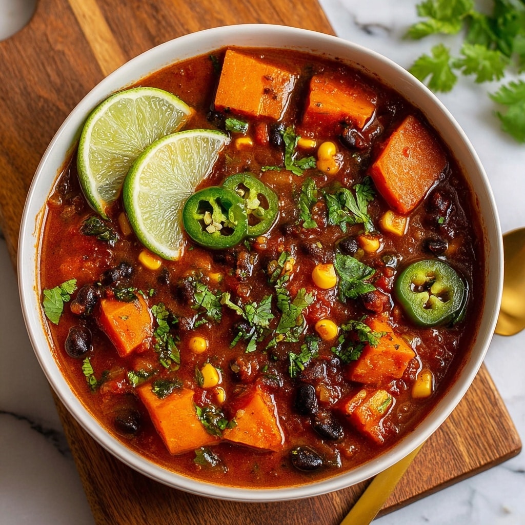 Roasted Sweet Potato and Black Bean Soup Recipe - Recipe Image