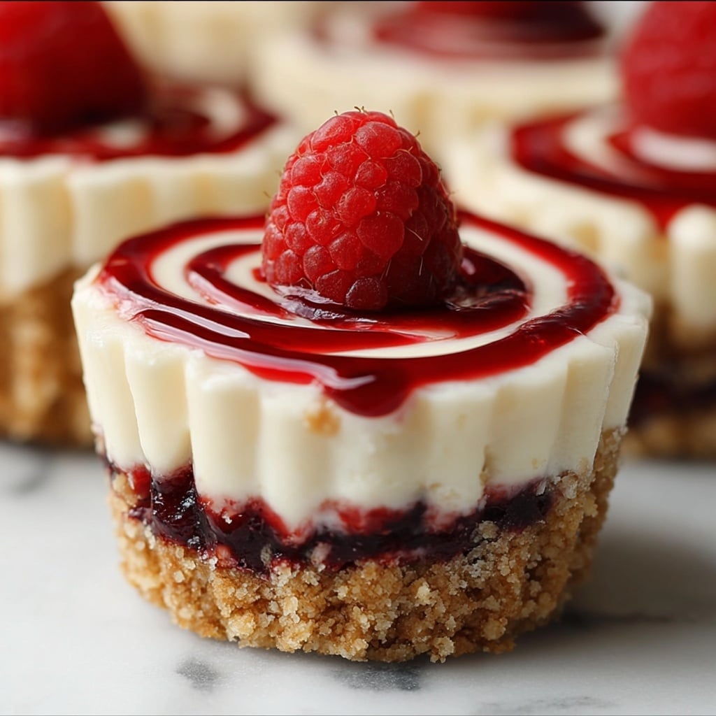 Berry Swirl Cheesecake Bites Recipe - Recipe Image