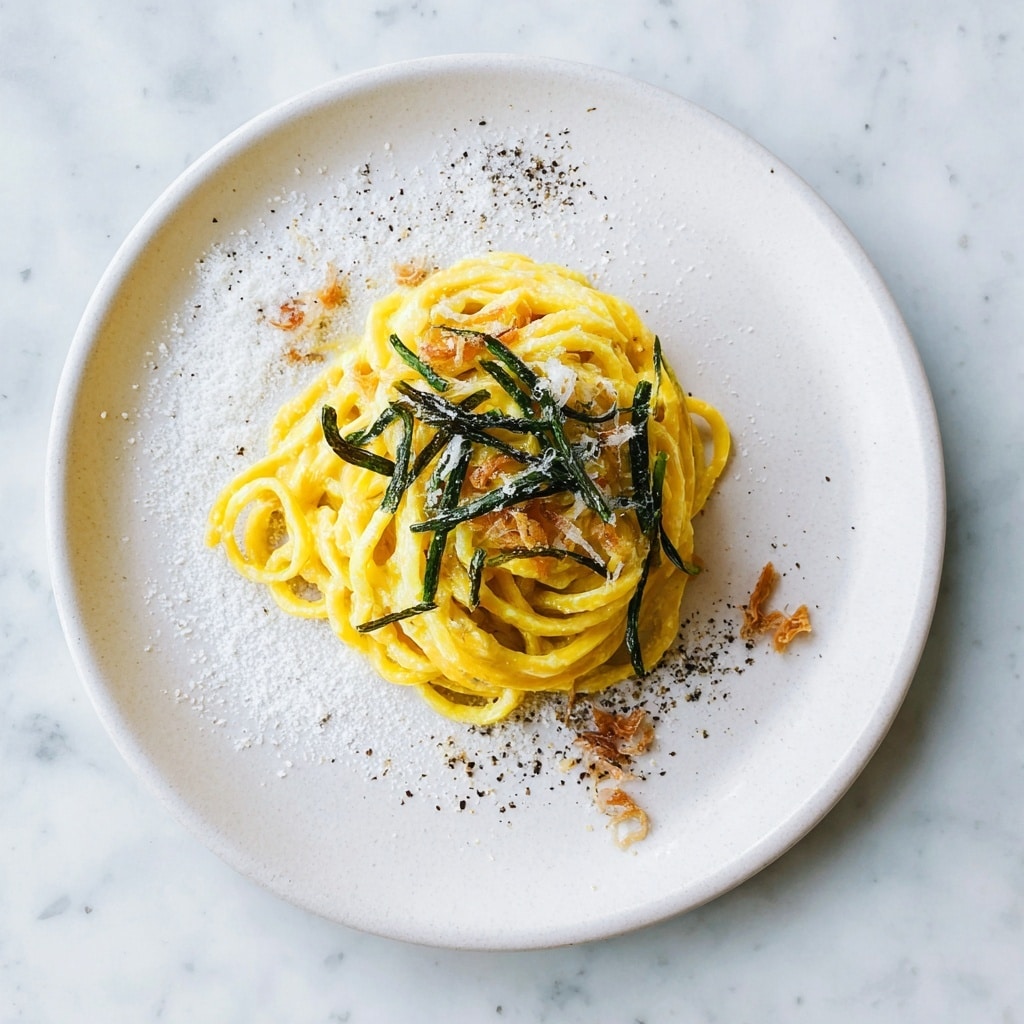 Vegetarian Zucchini Carbonara Recipe - Recipe Image