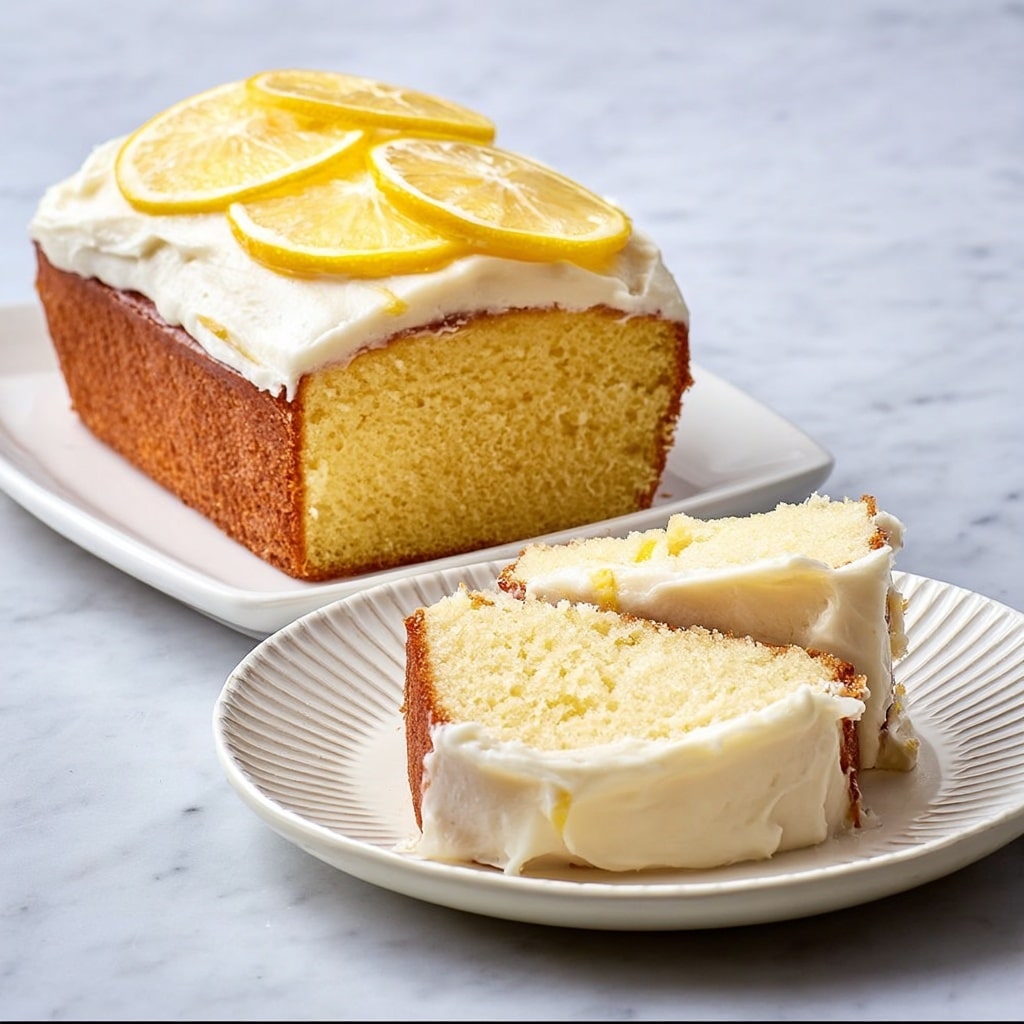 Lemon Pound Cake with Lemon Cream Cheese Frosting Recipe - Recipe Image