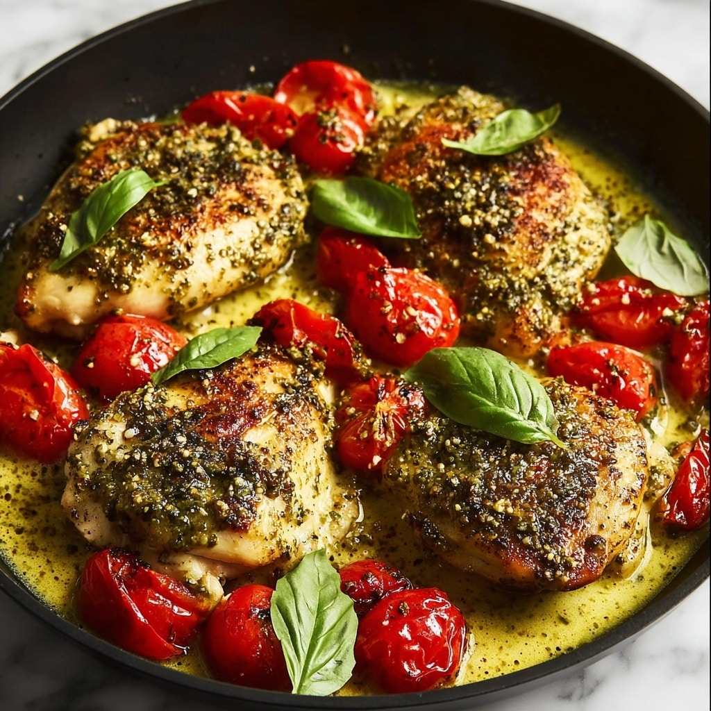 Creamy Pesto Chicken Recipe - Recipe Image