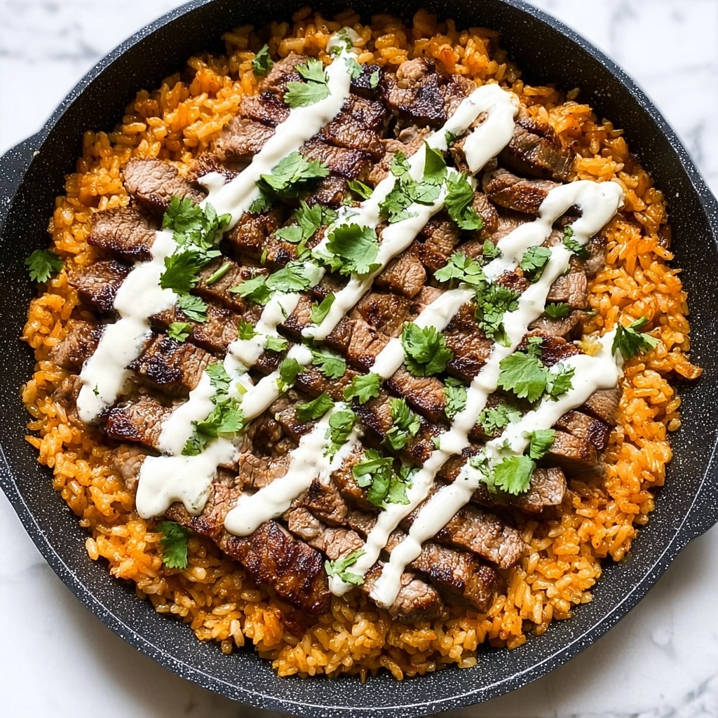 Cheesy Steak & Cilantro Lime Rice Burritos Recipe - Recipe Image