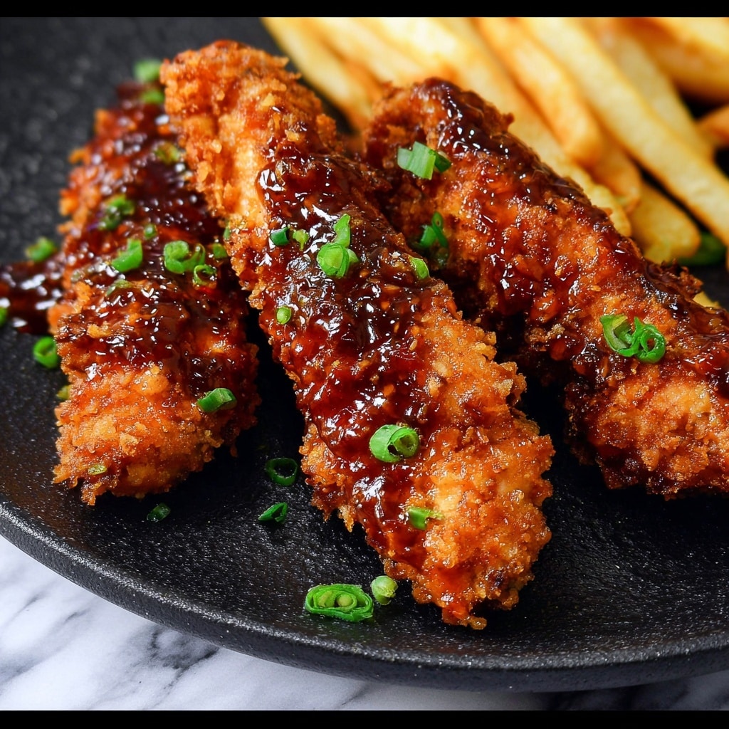 Crispy Honey Butter Chicken Tenders Recipe - Recipe Image