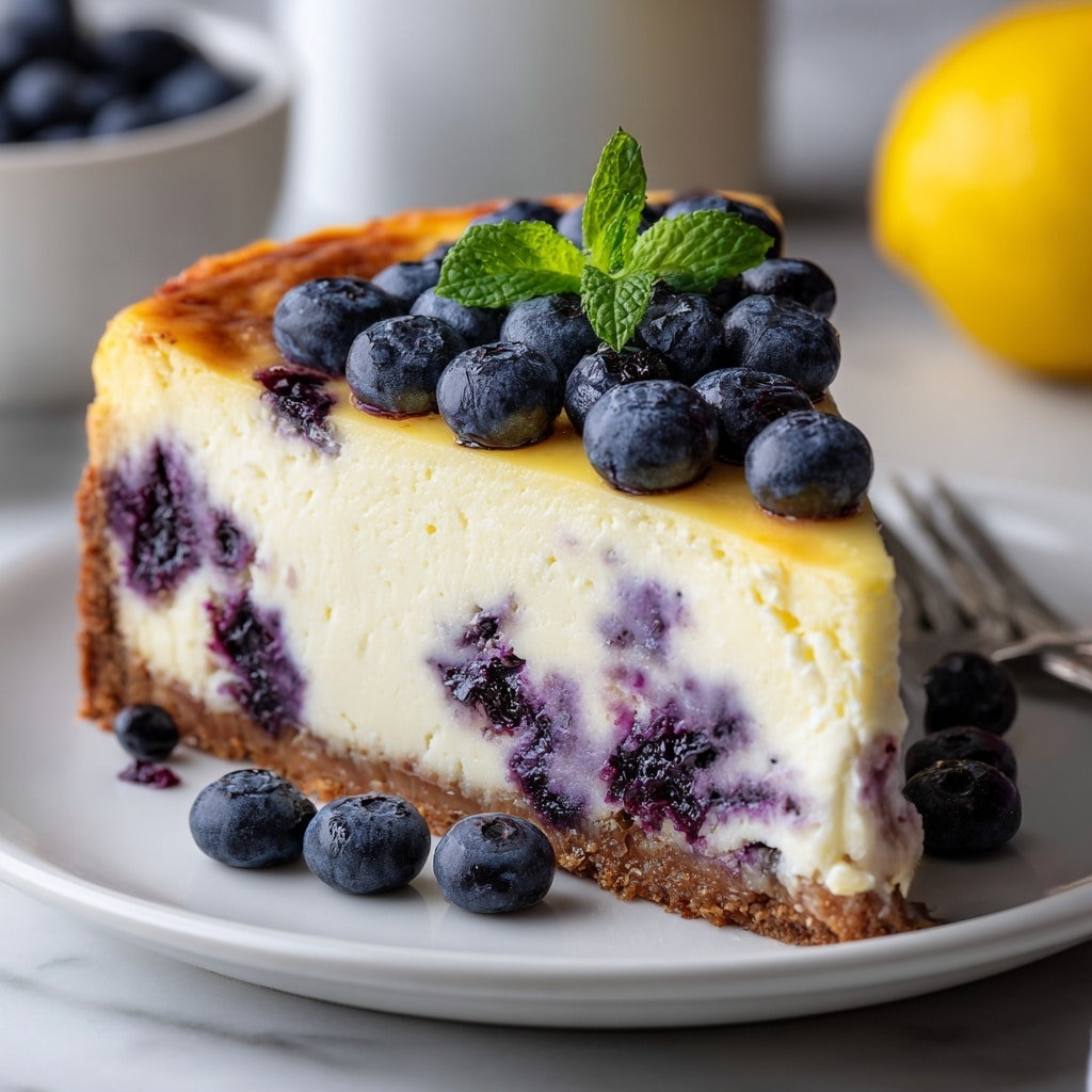 High-Protein Lemon Blueberry Breakfast Bake with Cottage Cheese Recipe - Recipe Image