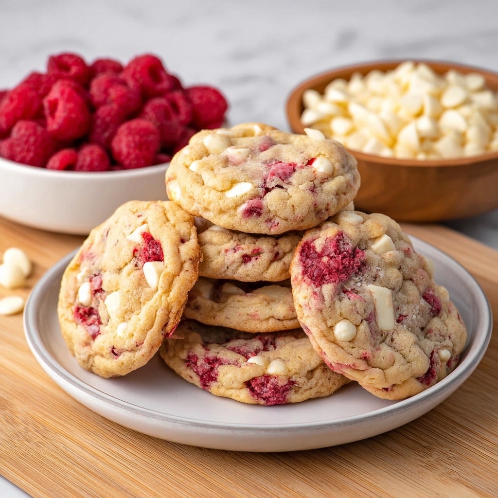 White Chocolate Raspberry Cookies Recipe - Recipe Image