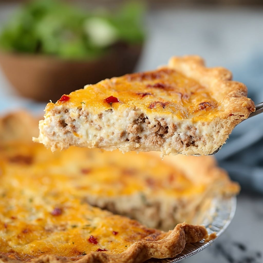 Bacon and Pimento Cheese Quiche Recipe - Recipe Image