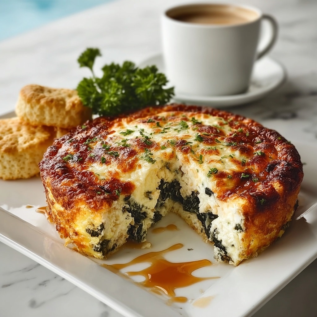 Easy Spinach and Cottage Cheese Breakfast Casserole Recipe - Recipe Image