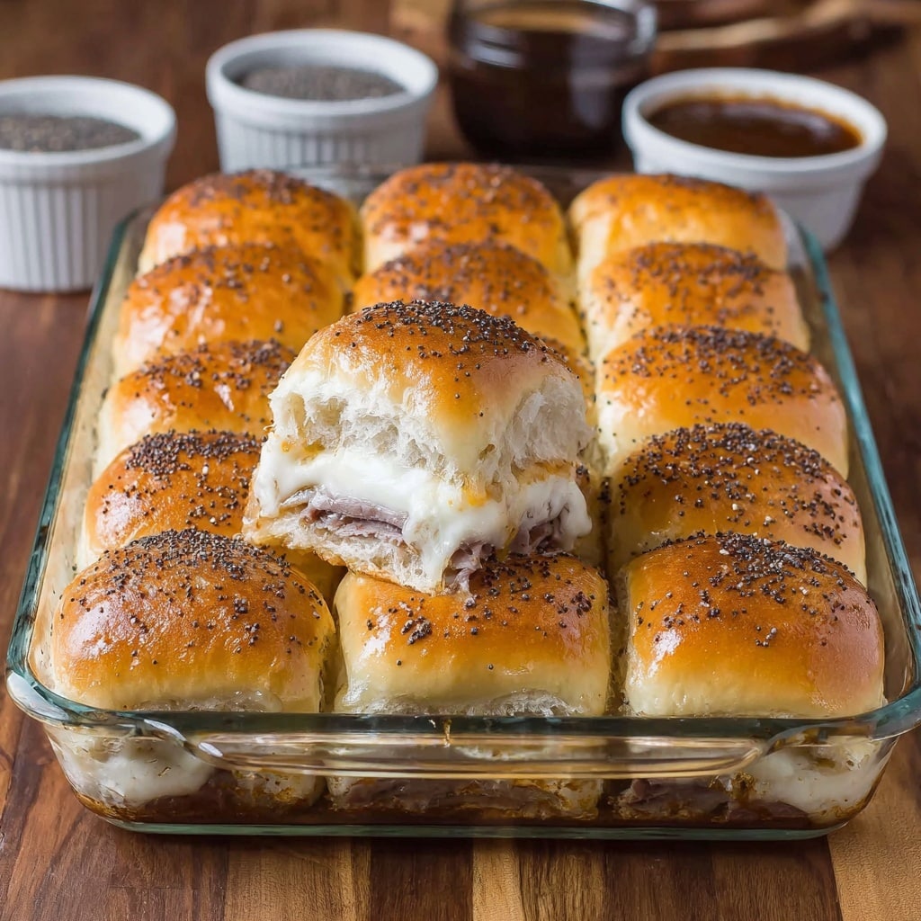 Roast Beef Sliders with Poppy Seed Butter Sauce Recipe - Recipe Image
