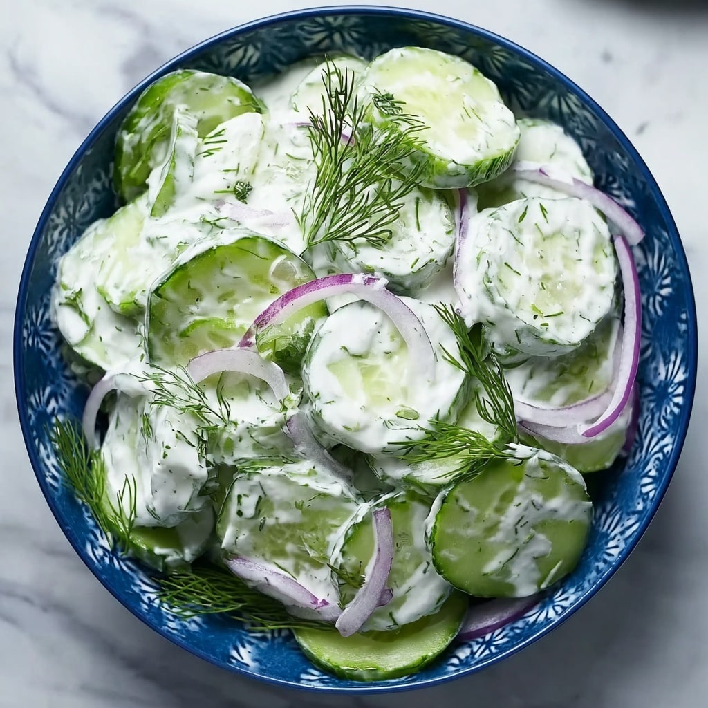 Cool and Creamy Tzatziki Cucumber Salad Recipe - Recipe Image
