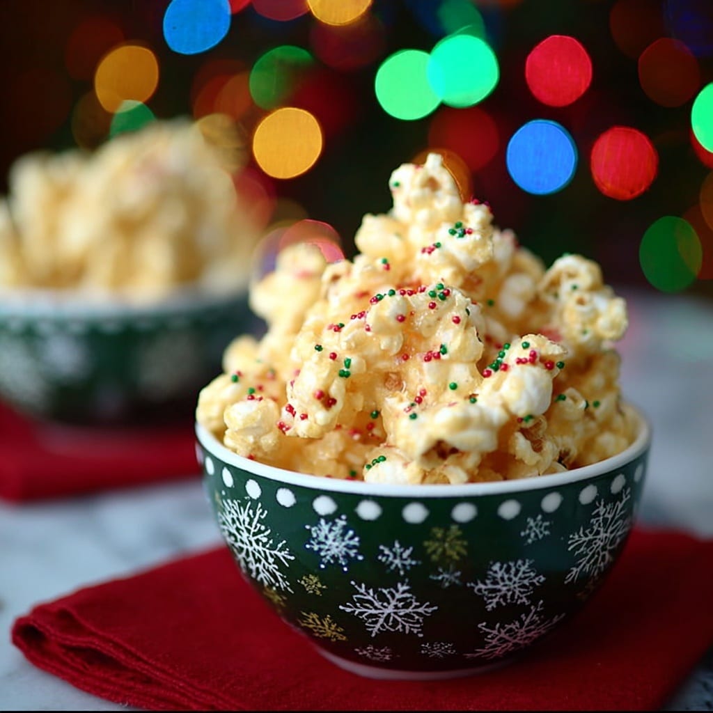 Candied Puff Corn (Christmas Crack) Recipe - Recipe Image