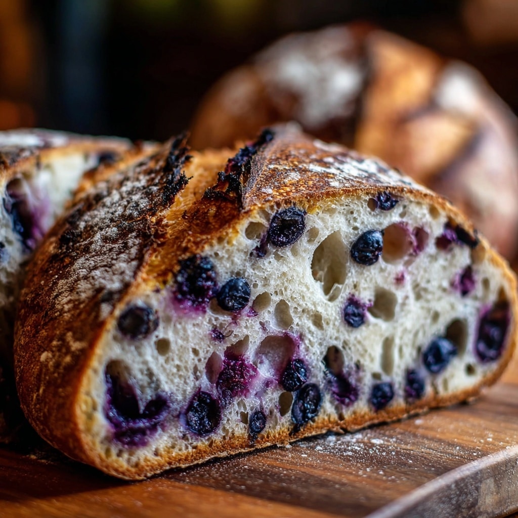 Lemon Blueberry Sourdough Bread: Juicy & Creamy Bliss Recipe - Recipe Image
