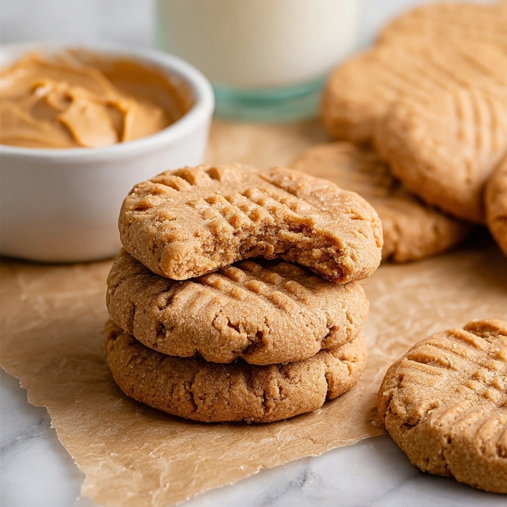 3 Ingredient Peanut Butter Cookies Recipe - Recipe Image