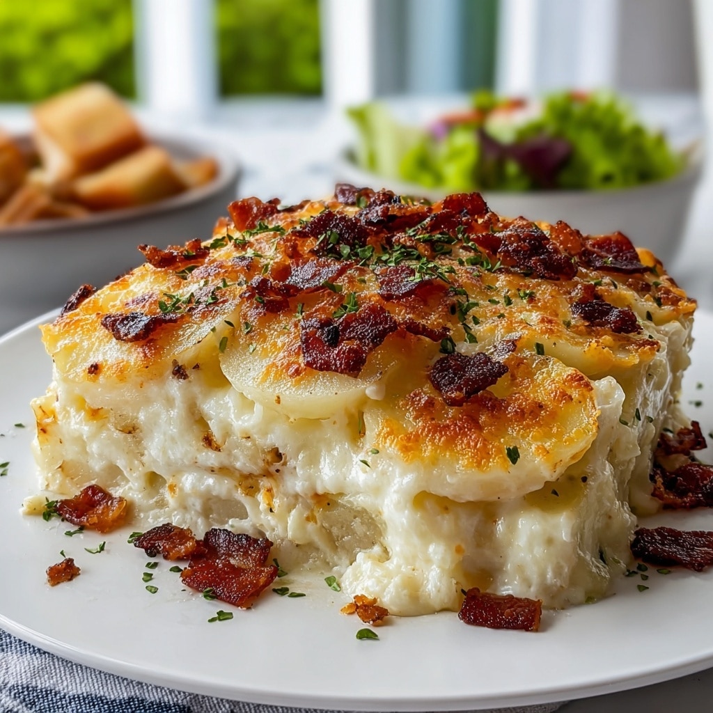 Cheesy Potatoes Au Gratin Recipe - Recipe Image