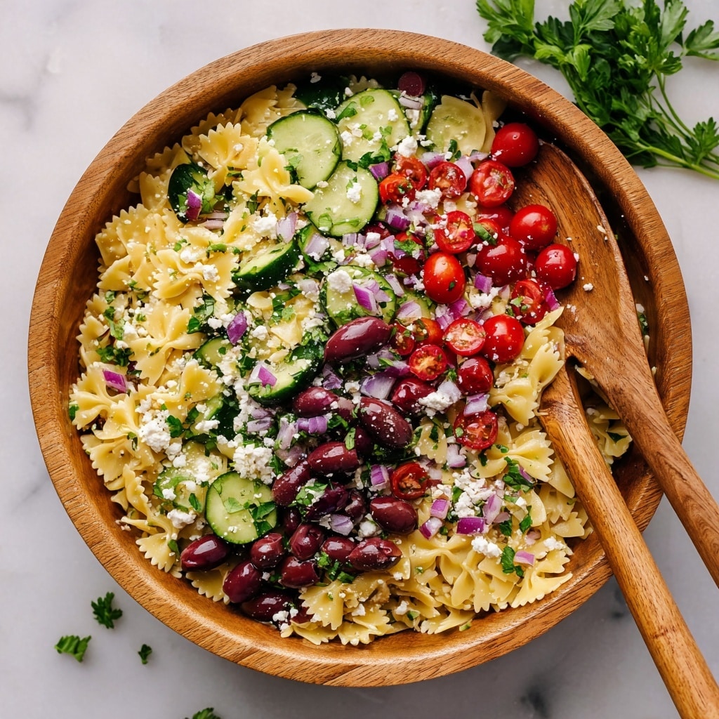 Greek Pasta Salad Recipe - Recipe Image