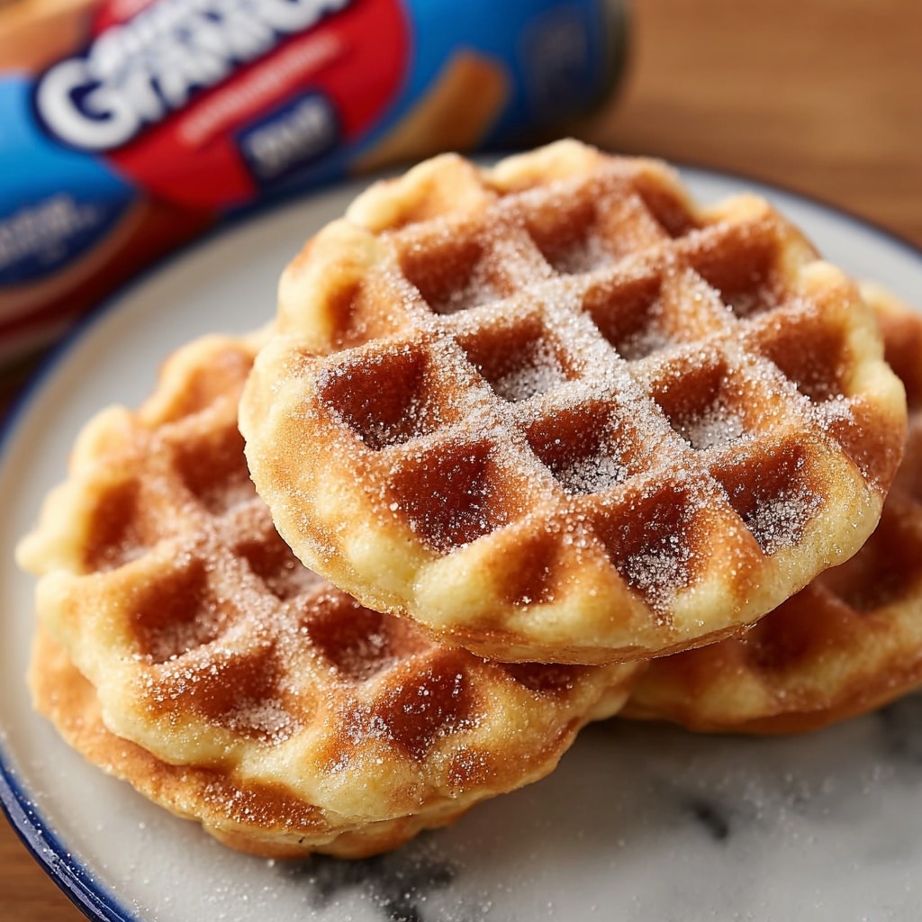 Cinnamon Sugar Biscuit Waffles Recipe - Recipe Image