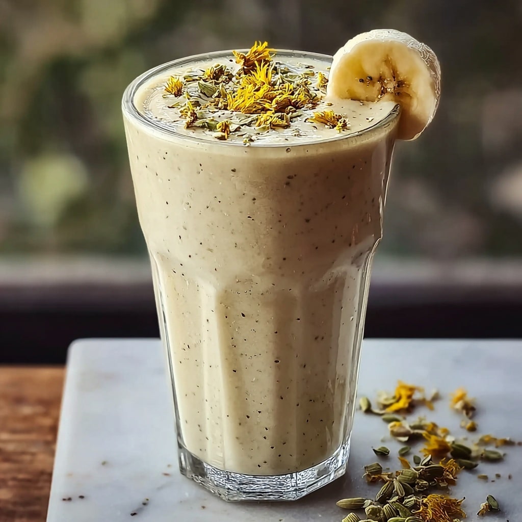 Banana Chamomile Tea Smoothie for a Soothing Sip Recipe - Recipe Image
