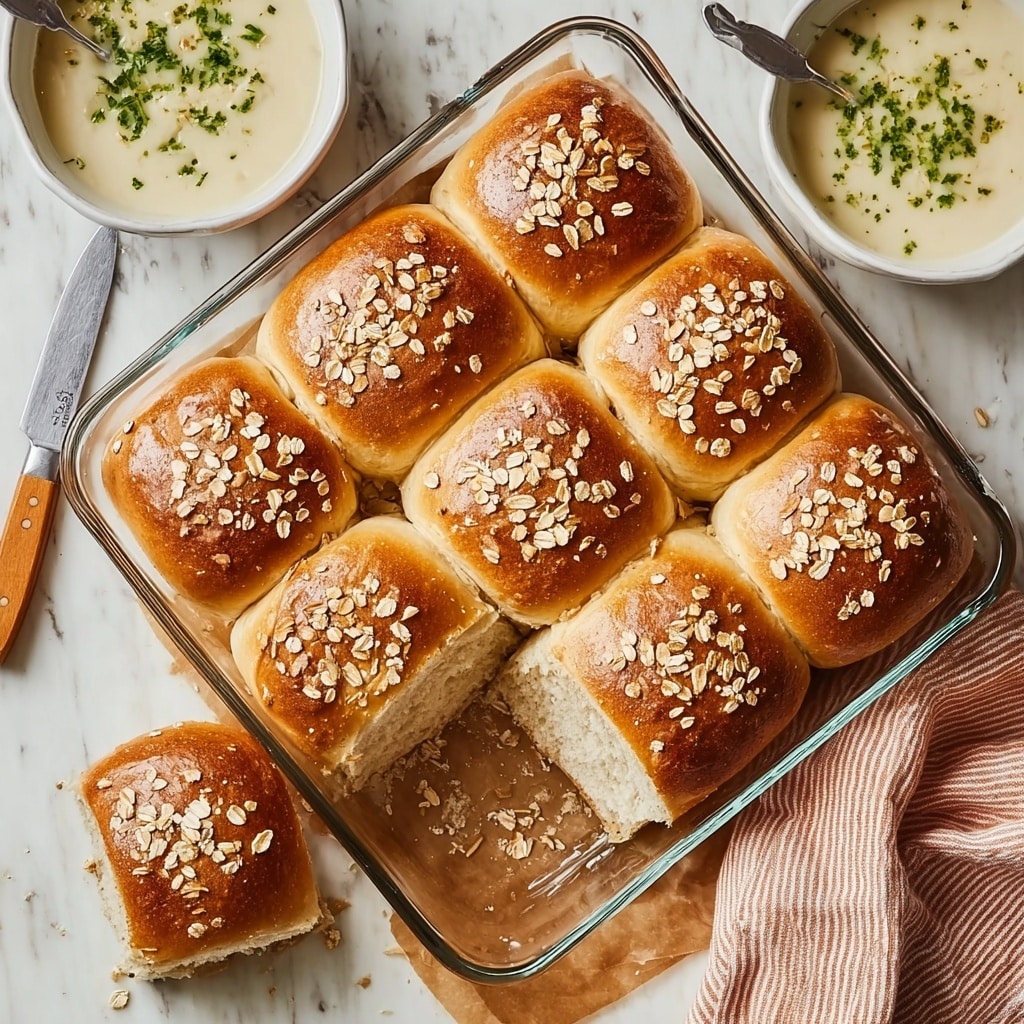 Oatmeal Molasses Dinner Rolls Recipe - Recipe Image