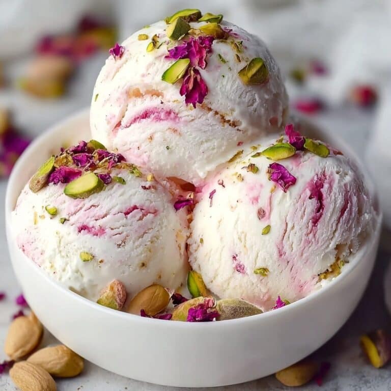 Rose Pistachio Ice Cream Recipe