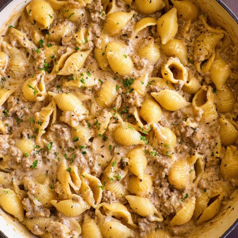 Creamy Ground Beef and Pasta Recipe