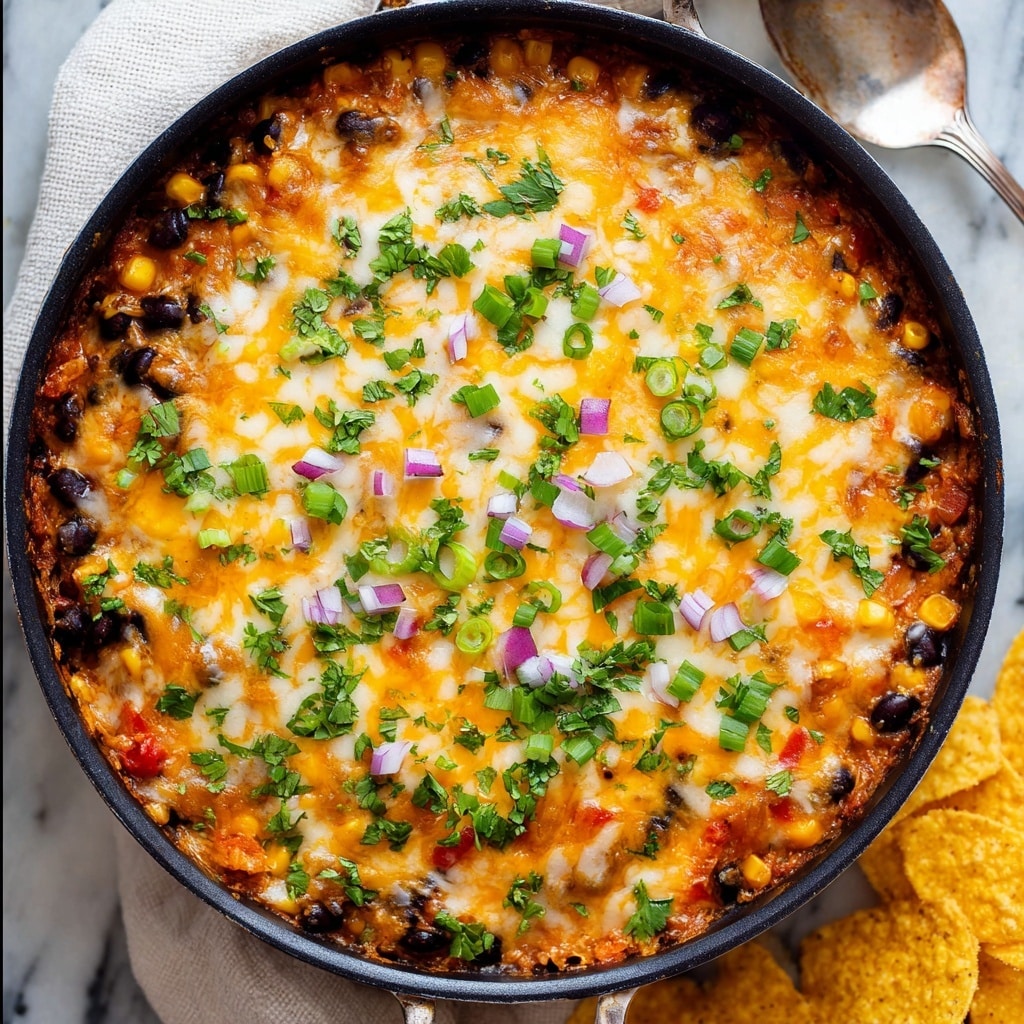 Cheesy Turkey Rice Taco Skillet Recipe
