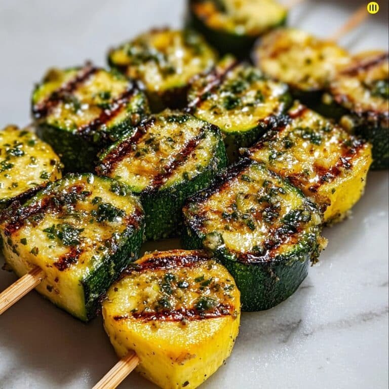 Garlic Butter Zucchini Skewers Recipe