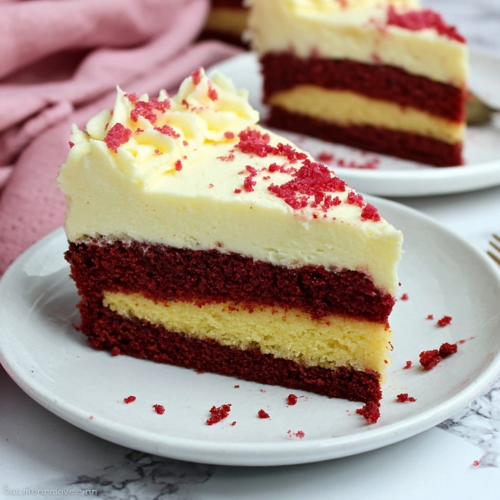 Red Velvet Cheesecake Cake Recipe