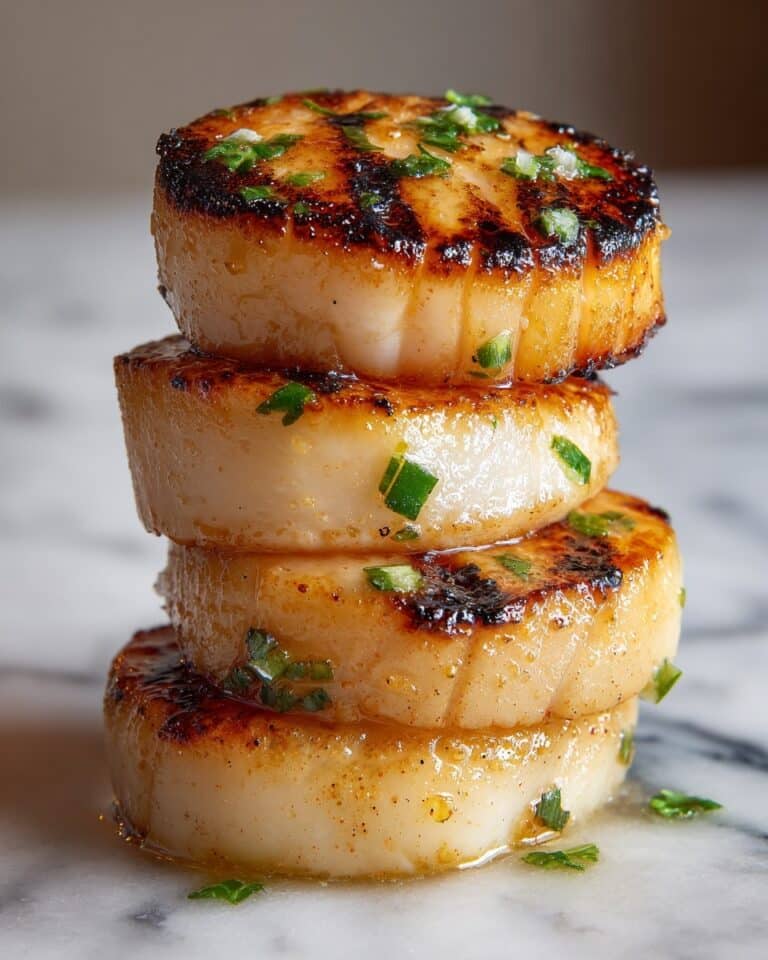 Seared Scallops with Spicy Cajun Cream Sauce Recipe