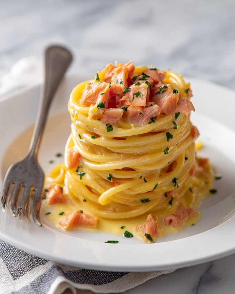 Smoked Salmon Carbonara Recipe
