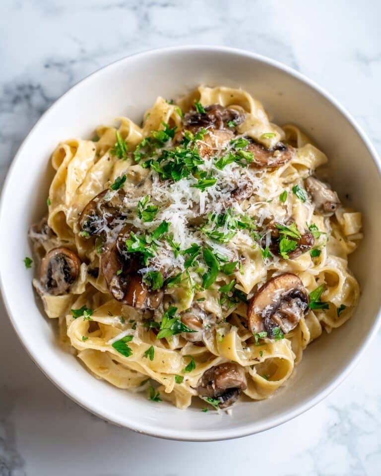 Garlic Mushroom Pasta Recipe