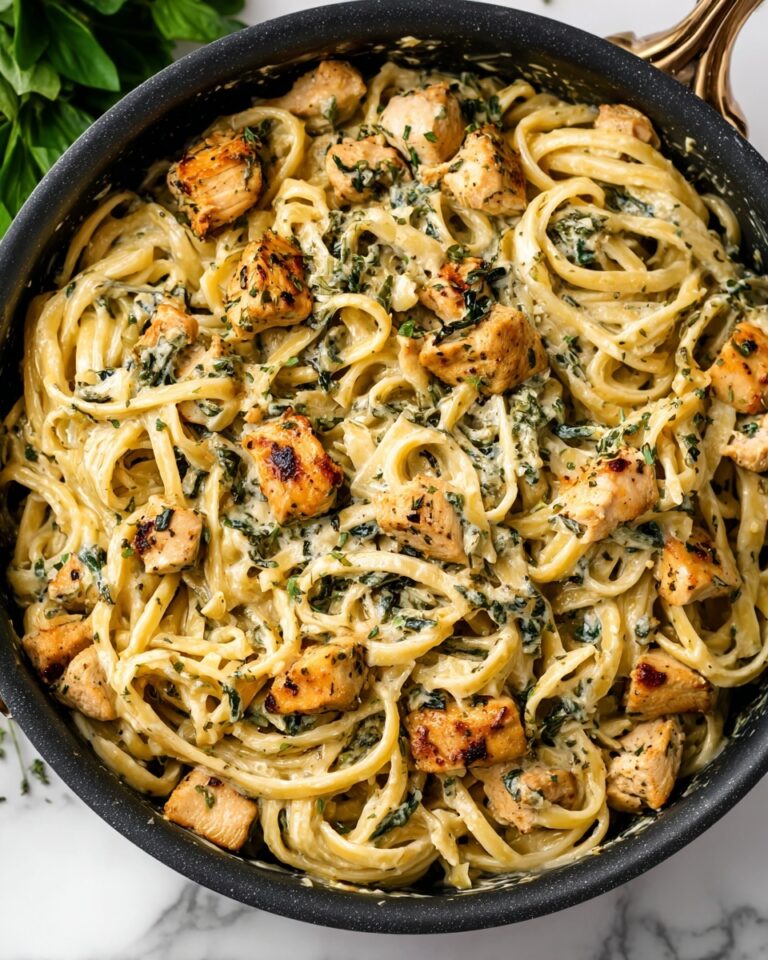 Garlic Butter Chicken Bites with Savory Creamy Parmesan Pasta Recipe